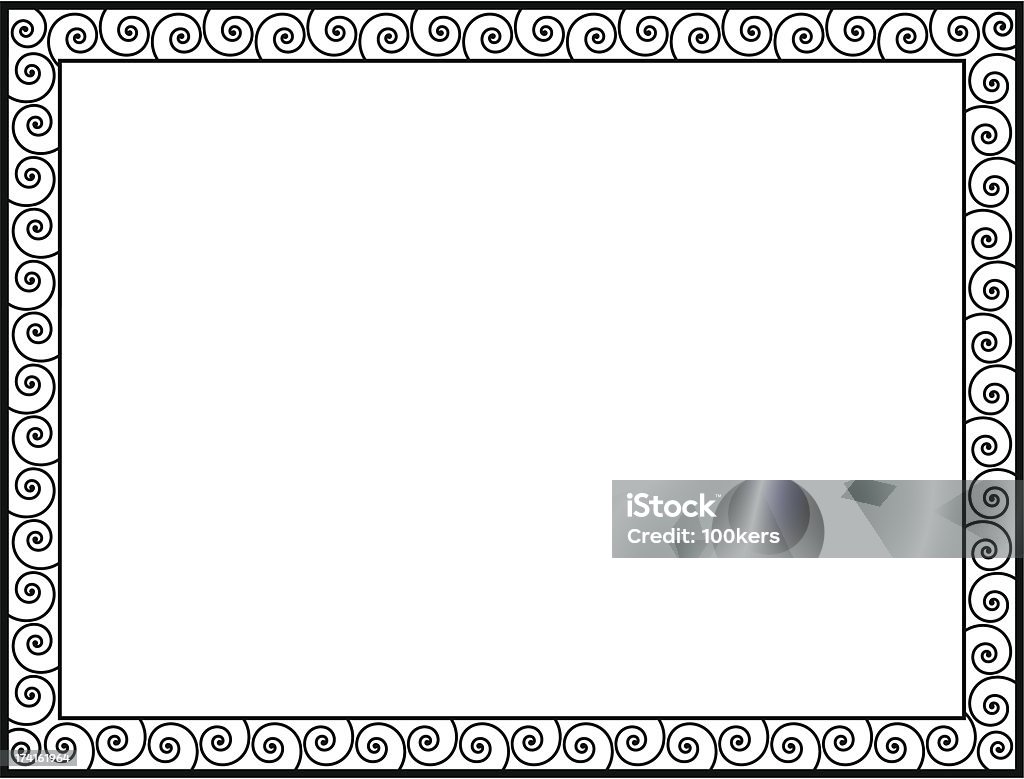 Stile greco nero cornice ornamentale decorativo - arte vettoriale royalty-free di Arte