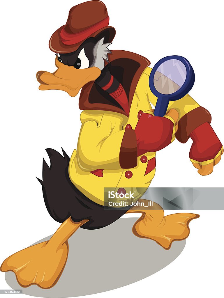 Detective Duck Stock Illustration - Download Image Now - Detective