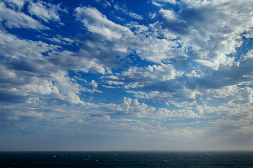 Spectacular cloud formation over the Pacific Ocean near Davenport, California.\n\nTaken in Davenport, California, USA.