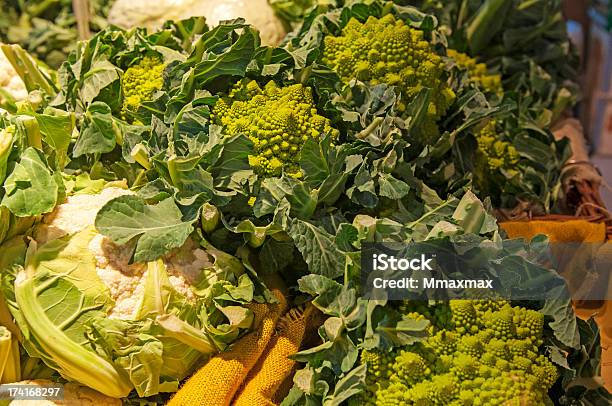 Roman Cabbage Stock Photo - Download Image Now - Agriculture, California, Cauliflower