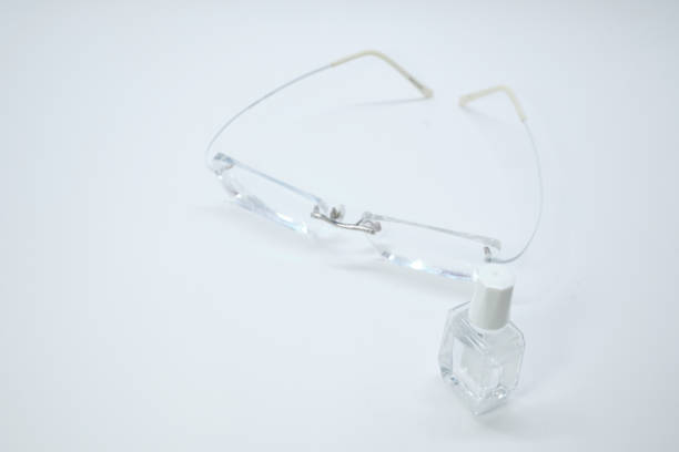 istock rimless glasses and eye drops 1741702239