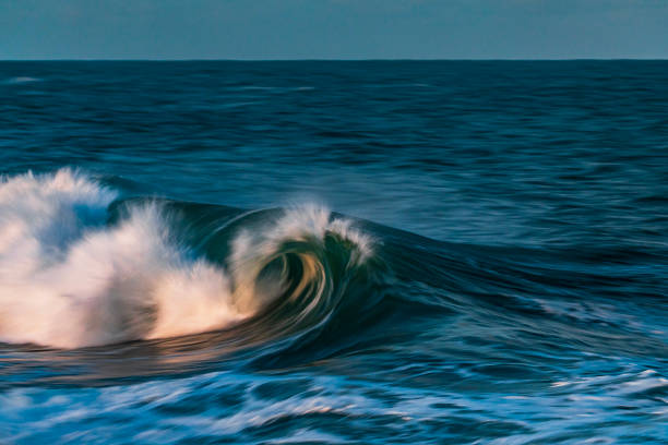 istock Artistic capture of a large wave generated by a storm system 1741771313