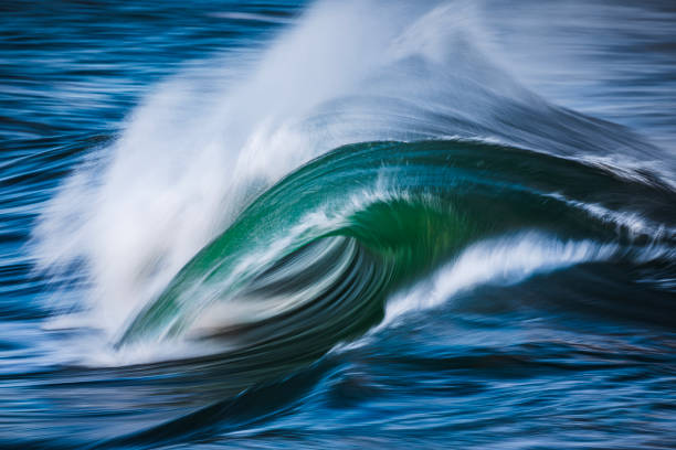 istock Artistic capture of a large wave generated by a storm system 1741771340