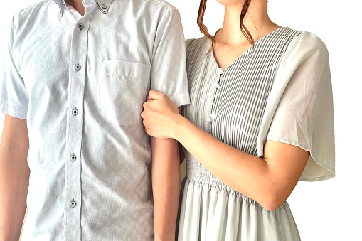 young couple arm in arm