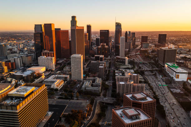 istock LA city skyline at sunset 1741784932