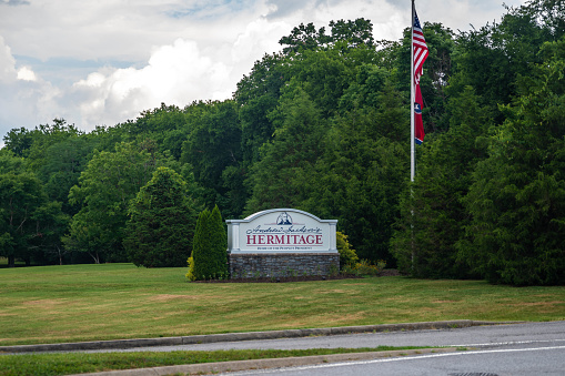 Nashville, TN, USA - July 3, 2022: The Andrew Jackson Hermitage