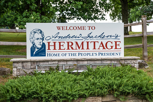 Nashville, TN, USA - July 3, 2022: The Andrew Jackson Hermitage