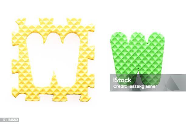 Colored Letters W Alphabet For Children Stock Photo - Download Image Now - Abstract, Alphabet, Brick