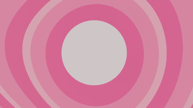 Pink Waving Colorful Circles Motion Background Video, Wave Circular Stripes Flat Design Colors.
