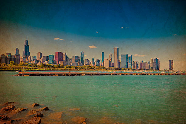 Chicago Downtown Vintage Style