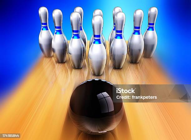 Bowling Stock Photo - Download Image Now - Activity, Aspirations, Bowling Strike