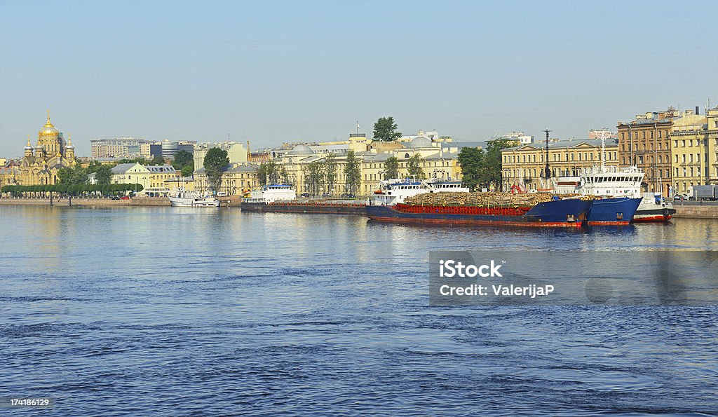 Navios de carga em São Petersburgo - Royalty-free Ao Ar Livre Foto de stock