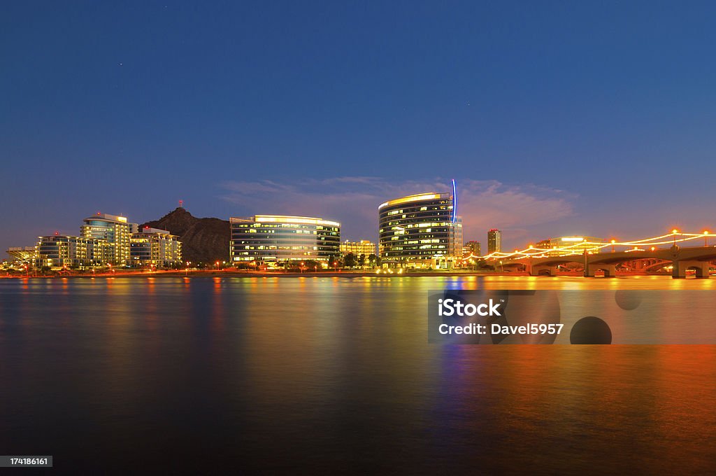 Tempe skyline ao entardecer - Foto de stock de Phoenix - Arizona royalty-free