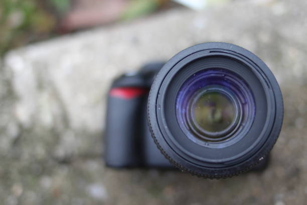 istock Front part of a professional camera. 1741869371