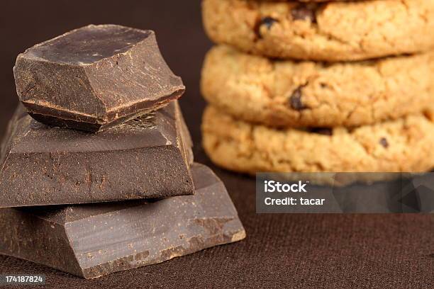 초콜릿 칩 쿠키 클로즈업 0명에 대한 스톡 사진 및 기타 이미지 - 0명, 달콤한 음식, 빵가루-음식