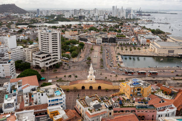 istock Clock Tower - Cartagena, Colombia 1741896795