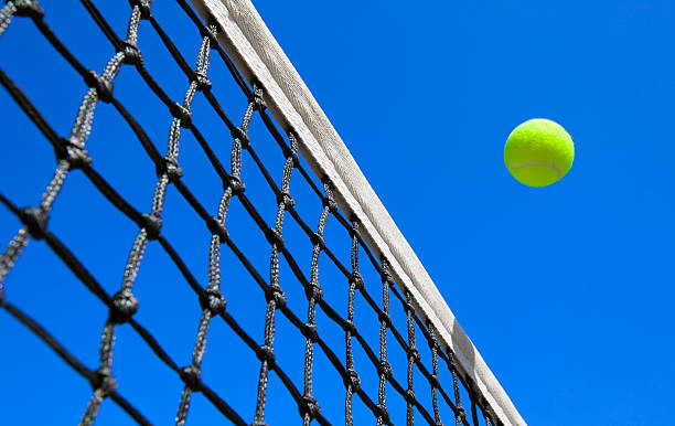 istock Tennis balls on Court 174190048