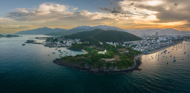 istock Drone view panorama Nha Trang city view from Bao Dai hill 1741907248