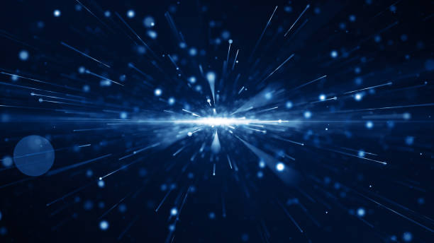 istock Particles Blue dust abstract light bokeh motion titles cinematic background 1741929535