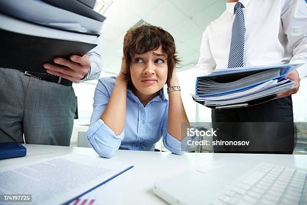 Too Much Work Stock Photo - Download Image Now - Adult, Adults Only, Anxiety