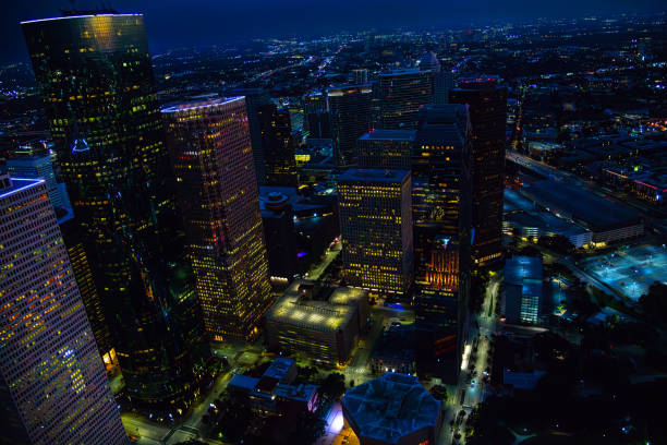istock Illuminated Streets of Downtown Houston 1741979998