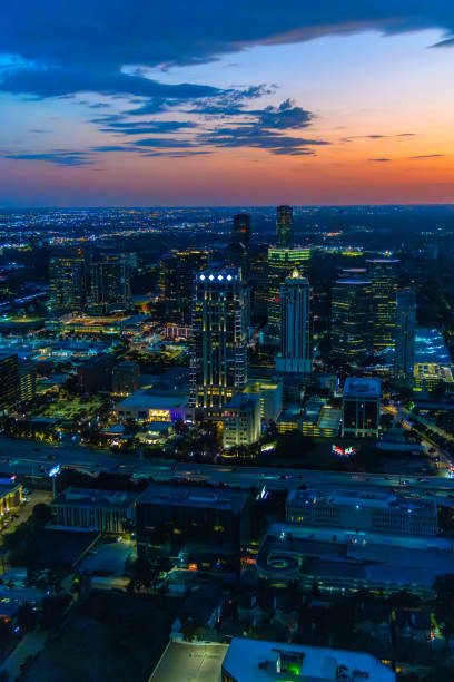 istock Aerial Cityscape Houston at Night 1741980008