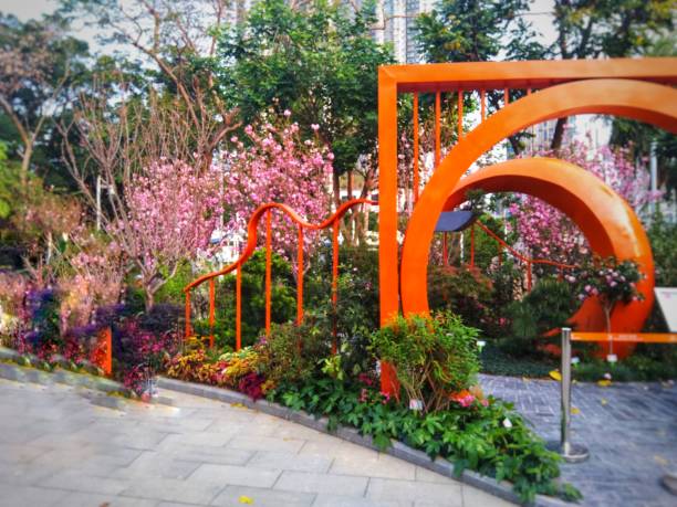 istock Cherry Blossom Garden 1742029944