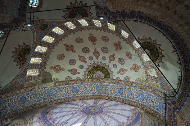 istock Interior architecture and design of The Sultan Ahmet Camii (Blue Mosque) 1742044355