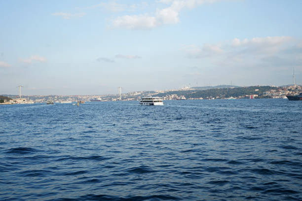 istock Cityscape view along Bosphorus Strait cruise tour 1742045412