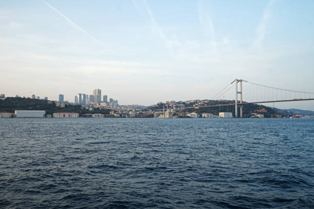 istock Cityscape view along Bosphorus Strait cruise tour 1742045949