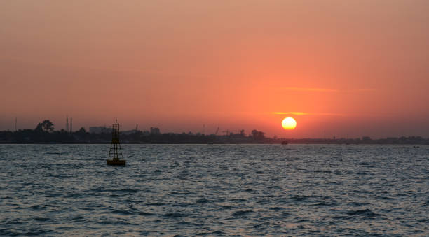istock Sunset on Mekong River in Vietnam 1742050387