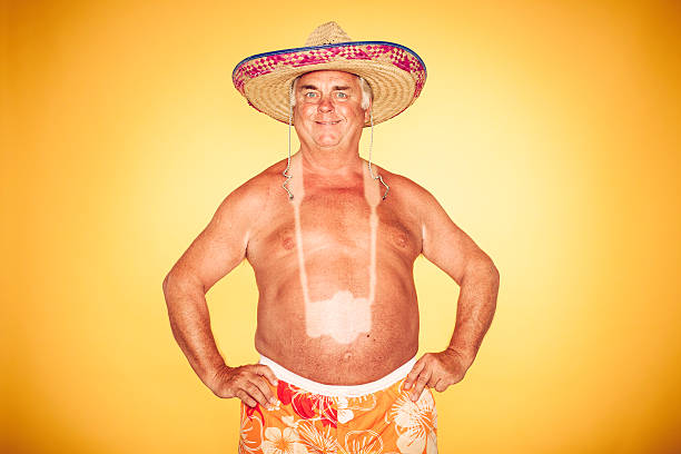 The Tourist Cool Camera Sombrero Humor Hawaiian Stock Photo - Download  Image Now - Sunburned, Humor, Men - iStock