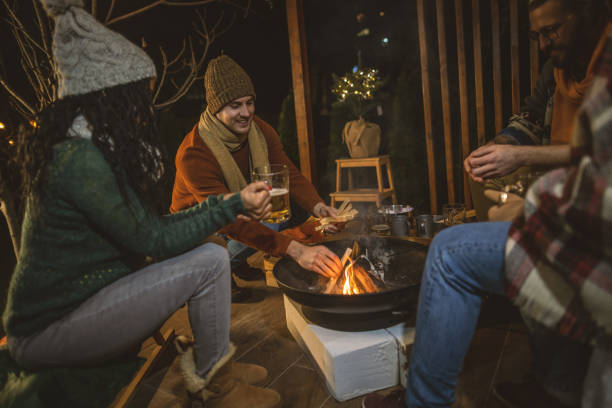 istock Winter night around the fireplace 1742075692