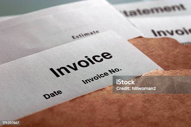 Billing Stock Photo - Download Image Now - Finance, File Folder, Financial Bill