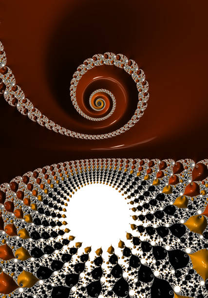 Spirals and design come together to create a Yang Yang like fractal blend.