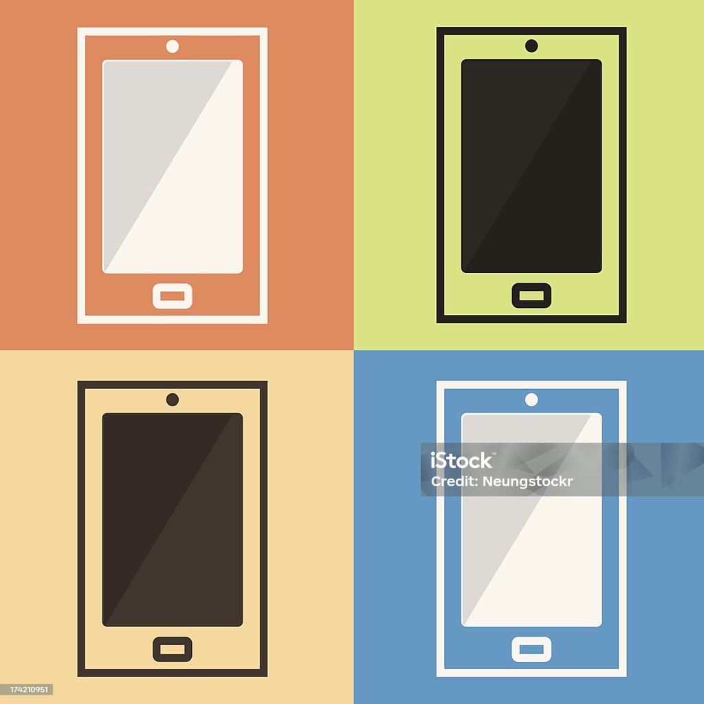 Smart phone icon Communication stock vector