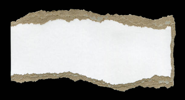 istock Cut or torn paper background textured isolated 1742182050