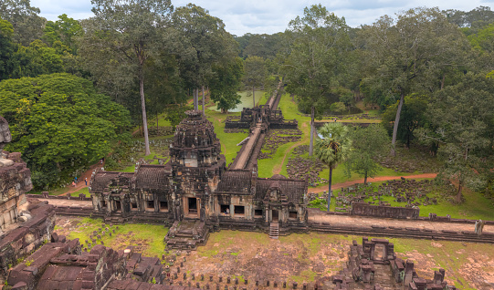 The Baphuon is a temple at Angkor, Cambodia. Baphuon is located in Angkor Thom, northwest of the Bayon
