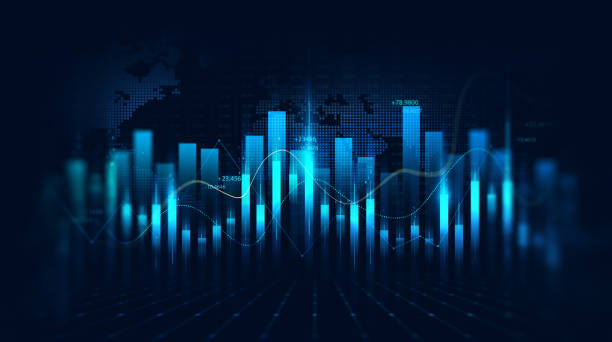 istock Price graph and indicator. Stock market invest and crypto currency 1742201063