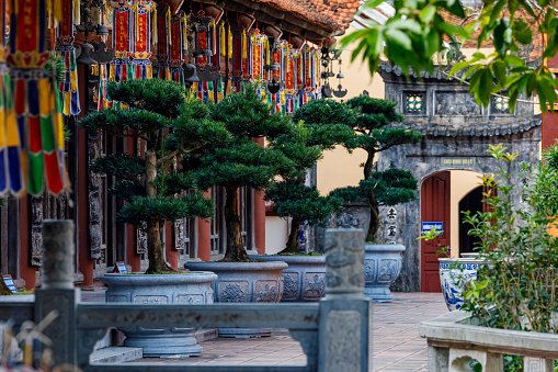 Chua Hương, Hanoi, Vietnam - November 24, 2019: The Perfume Pagoda and Temple in Vietnam