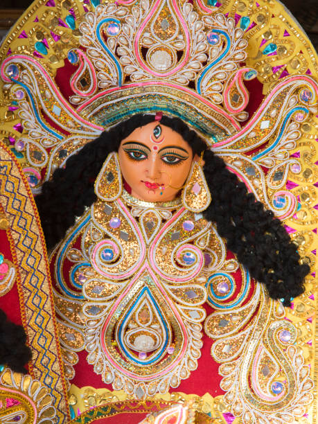 istock Decorated idol of Hindu Goddess Durga 1742213010