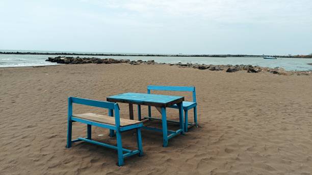istock blue wooden chair 1742221236