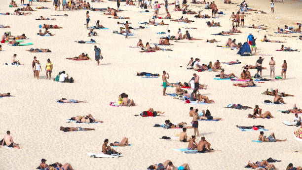 istock Crowded Bondi Beach in Sydney, Australia 1742226647