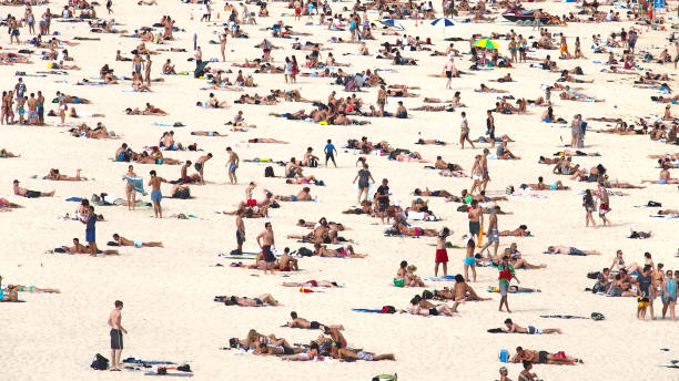 Aerial view of the Bondi Beach, Australia