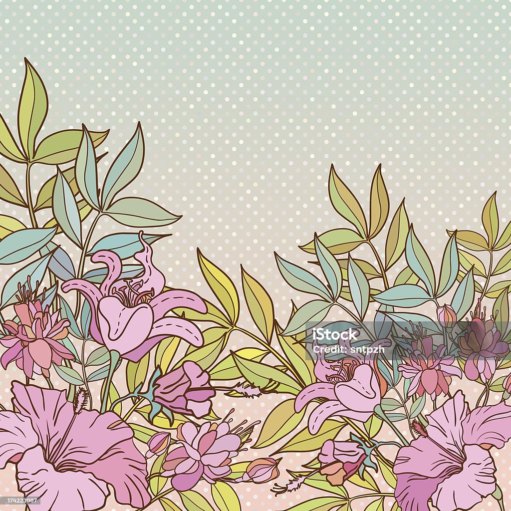 vector Vintage fleur cadre - clipart vectoriel de Abstrait libre de droits