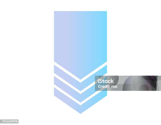 Down Triangular Pointer A Downward Pointer With A Triangular Arrow Stock Illustration ...