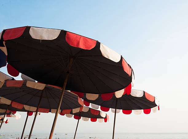 istock Colorful umbrella on the beach 174226308