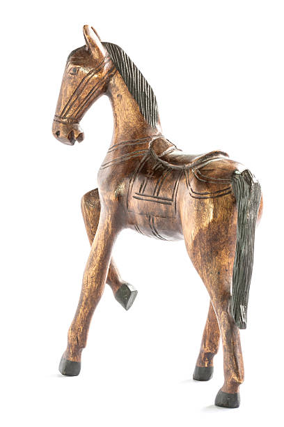 istock Horse wood isolated 174226635