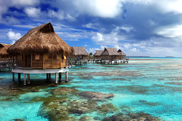 Photo of view of the ocean and  house on water