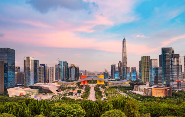 istock Skyscrape of Shenzhen city 1742267751